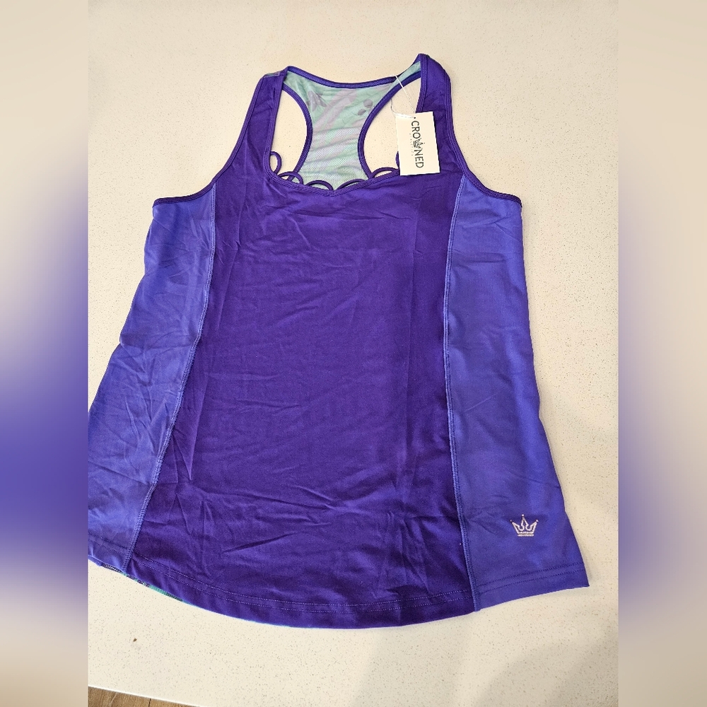 Crowned Athletics Mermaid Princess flow tank top